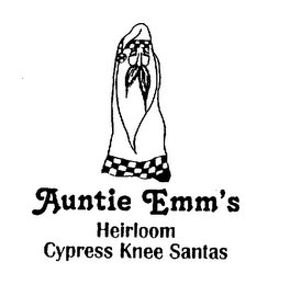 AUNTIE EMM'S HEIRLOOM CYPRESS KNEE SANTAS logo