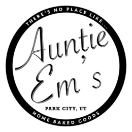 AUNTIE EM'S PARK CITY, UT THERE'S NO PLACE LIKE... HOME BAKED GOODS logo