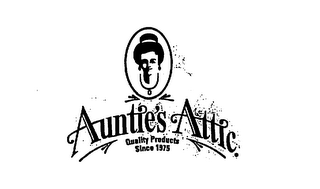 AUNTIE'S ATTIC. QUALITY PRODUCTS SINCE 1975 logo