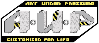 AUP ART UNDER PRESSURE CUSTOMIZED FOR LIFE logo