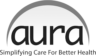 AURA SIMPLIFYING CARE FOR BETTER HEALTH logo