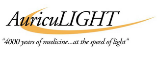 AURICULIGHT "4000 YEARS OF MEDICINE...AT THE SPEED OF LIGHT" logo