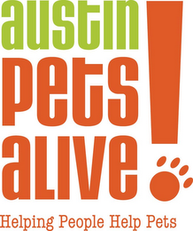 AUSTIN PETS ALIVE! HELPING PEOPLE HELP PETS logo