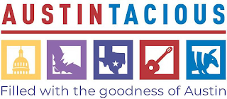 AUSTINTACIOUS FILLED WITH THE GOODNESS OF AUSTIN logo