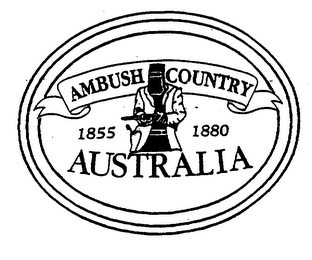 AUSTRALIA AMBUSH COUNTRY 1855 1880 logo