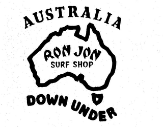 AUSTRALIA DOWN UNDER RON JON SURF SHOP logo