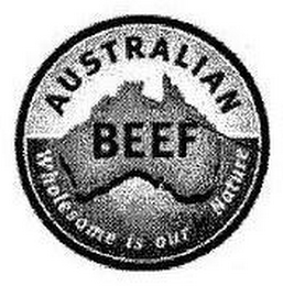 AUSTRALIAN BEEF - WHOLESOME IS OUR NATURE logo