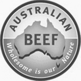 AUSTRALIAN BEEF WHOLESOME IS OUR NATURE logo