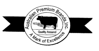 AUSTRALIAN PREMIUM BRANDS, INC.  A MARK OF EXCELLENCE QUALITY ASSURED logo