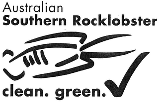 AUSTRALIAN SOUTHERN ROCKLOBSTER CLEAN.GREEN. logo