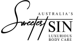 AUSTRALIA'S SWEETEST SIN LUXURIOUS BODYCARE logo