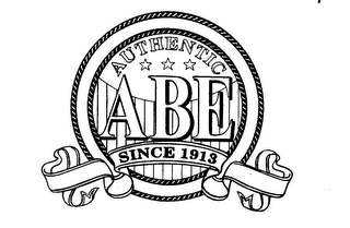 AUTHENTIC ABE SINCE 1913 logo