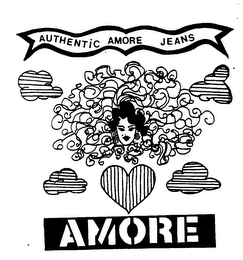 AUTHENTIC AMORE JEANS AMORE logo