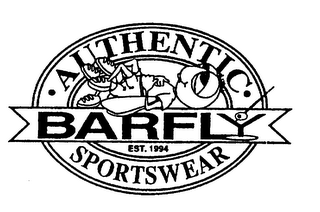 AUTHENTIC BARFLY SPORTSWEAR EST. 1994 logo