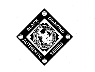AUTHENTIC BLACK DIAMOND SERIES NEGRO LEAGUES BASEBALL MUSEUM logo