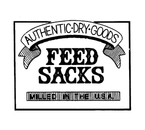AUTHENTIC DRY GOODS FEED SACKS MILLED IN THE U.S.A. logo