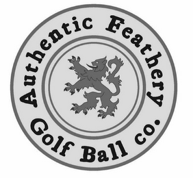AUTHENTIC FEATHERY GOLF BALL CO. logo