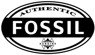 AUTHENTIC FOSSIL GENUINE logo