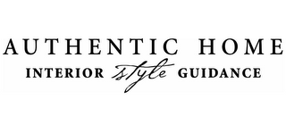 AUTHENTIC HOME INTERIOR STYLE GUIDANCE logo