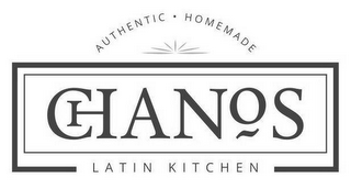 AUTHENTIC · HOMEMADE CHANOS LATIN KITCHEN logo