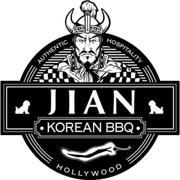 AUTHENTIC HOSPITALITY JIAN KOREAN BBQ HOLLYWOOD logo