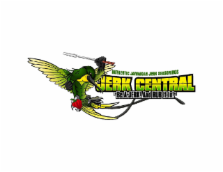 AUTHENTIC JAMAICAN JERK SEASONINGS JERK CENTRAL "BE A JERK! AND RUB IT IN!" logo