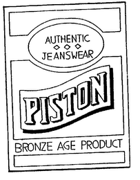AUTHENTIC JEANSWEAR PISTON BRONZE AGE PRODUCT logo