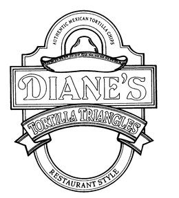 AUTHENTIC MEXICAN TORTILLA CHIPS DIANE'S TORTILLA TRIANGLES RESTAURANT STYLE logo