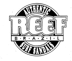 AUTHENTIC REEF B-R-A-Z-I-L SURF SANDALS logo