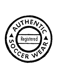 AUTHENTIC SOCCER WEAR REGISTERED logo