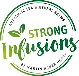 AUTHENTIC TEA & HERBAL BREWS STRONG INFUSIONS BY MARTIN BAUER GROUP logo