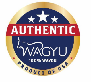 AUTHENTIC WAGYU 100% WAGYU PRODUCT OF USA logo