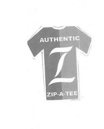 AUTHENTIC Z ZIP-A-TEE logo