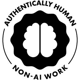 AUTHENTICALLY HUMAN NON-AI WORK logo