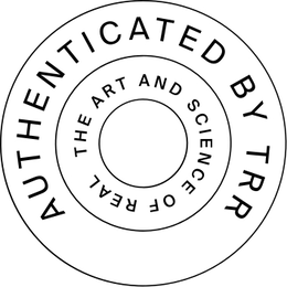 AUTHENTICATED BY TRR THE ART AND SCIENCE OF REAL logo