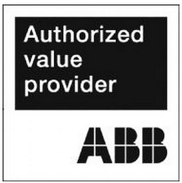 AUTHORIZED VALUE PROVIDER ABB logo