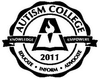 AUTISM COLLEGE KNOWLEDGE EMPOWERS EDUCATE · INFORM · ADVOCATE 2011 logo