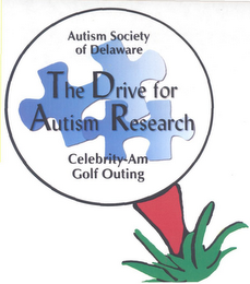 AUTISM SOCIETY OF DELAWARE THE DRIVE FOR AUTISM RESEARCH CELEBRITY-AM GOLF OUTING logo