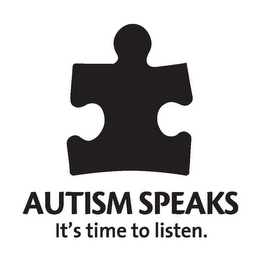 AUTISM SPEAKS IT'S TIME TO LISTEN. logo