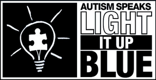 AUTISM SPEAKS LIGHT IT UP BLUE logo