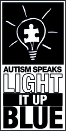 AUTISM SPEAKS LIGHT IT UP BLUE logo