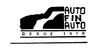 AUTO FIN AUTO DESDE 1978 logo