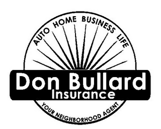 AUTO HOME BUSINESS LIFE DON BULLARD INSURANCE YOUR NEIGHBOR HOOD AGENT logo