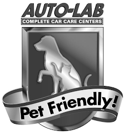 AUTO-LAB COMPLETE CAR CARE CENTERS PET FRIENDLY! logo