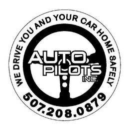 AUTO PILOTS INC. WE DRIVE YOU AND YOUR CAR HOME SAFELY 507.208.0879 logo