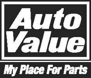AUTO VALUE MY PLACE FOR PARTS logo
