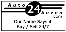 AUTO24SEVEN.COM OUR NAME SAYS IT BUY / SELL 24/7 logo