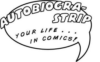 AUTOBIOGRA-STRIP YOUR LIFE . . . IN COMICS! logo