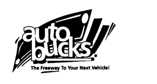 AUTOBUCKS THE FREEWAY TO YOUR NEXT VEHICLE logo