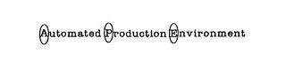 AUTOMATED PRODUCTION ENVIRONMENT logo